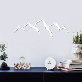 Wallity Mountain - 4 Escultura de pared en blanco y negro